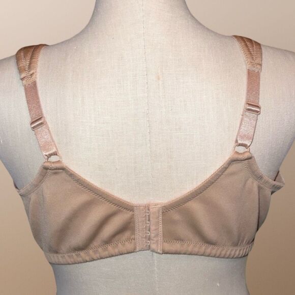 Plus Size Comfort Choice Nude Wireless Bra Size 46D - Picture 4 of 5